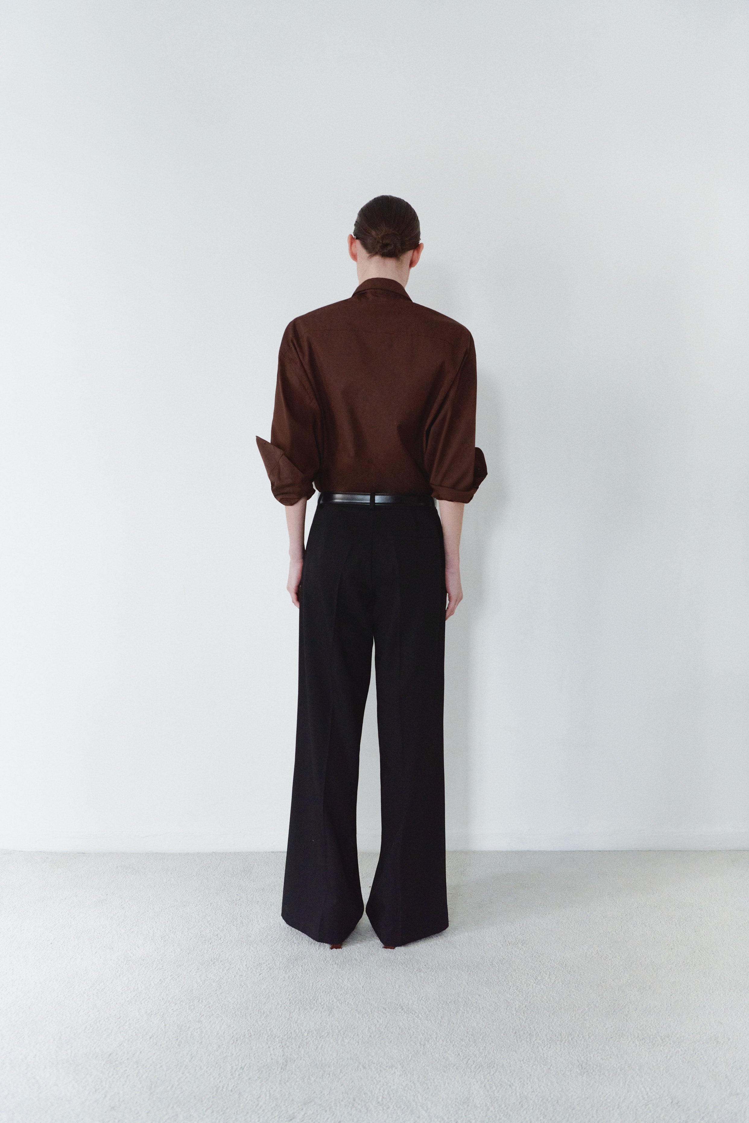 Ayarlanabilir Kuşaklı Siyah Unisex Pantolon