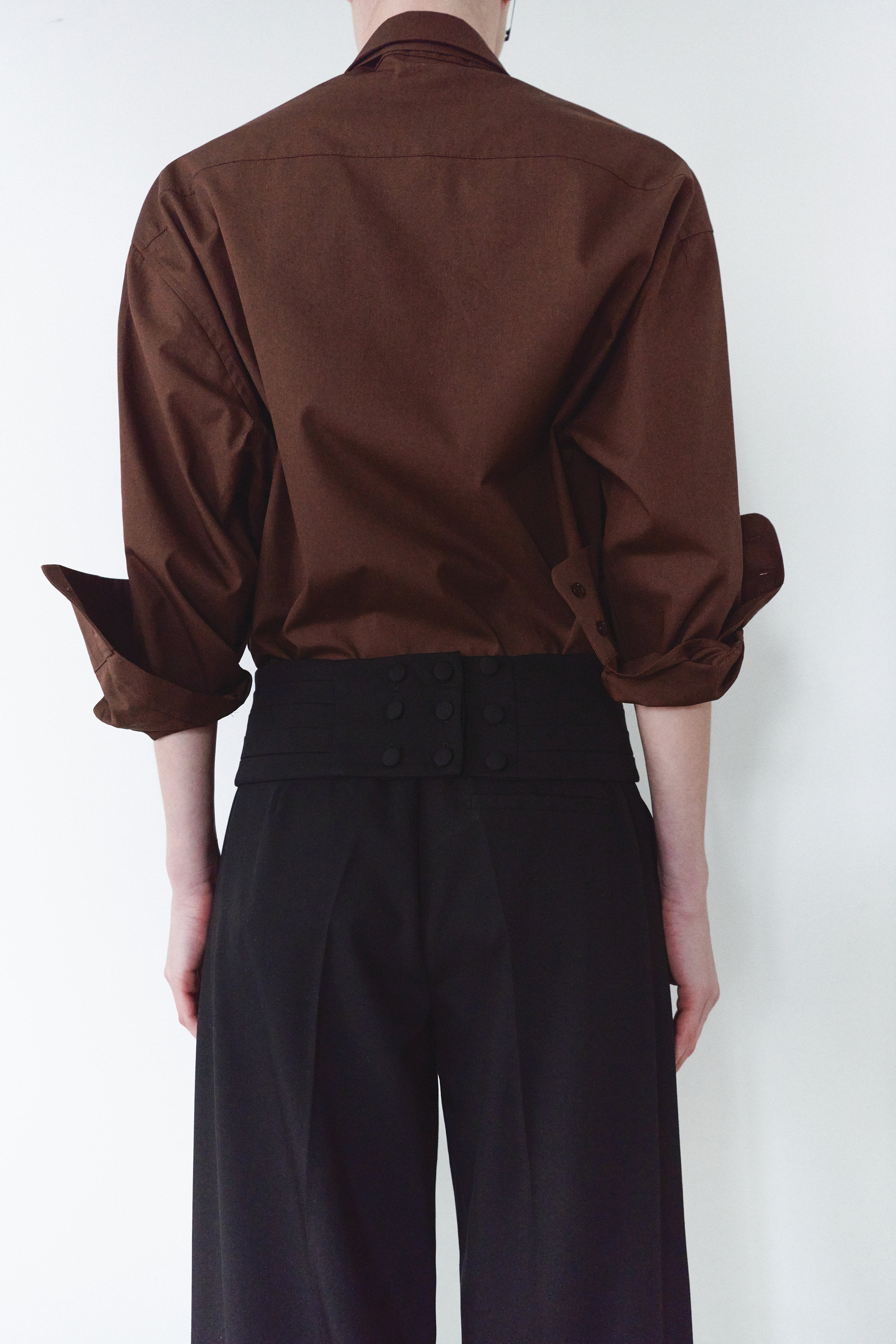 Ayarlanabilir Kuşaklı Siyah Unisex Pantolon
