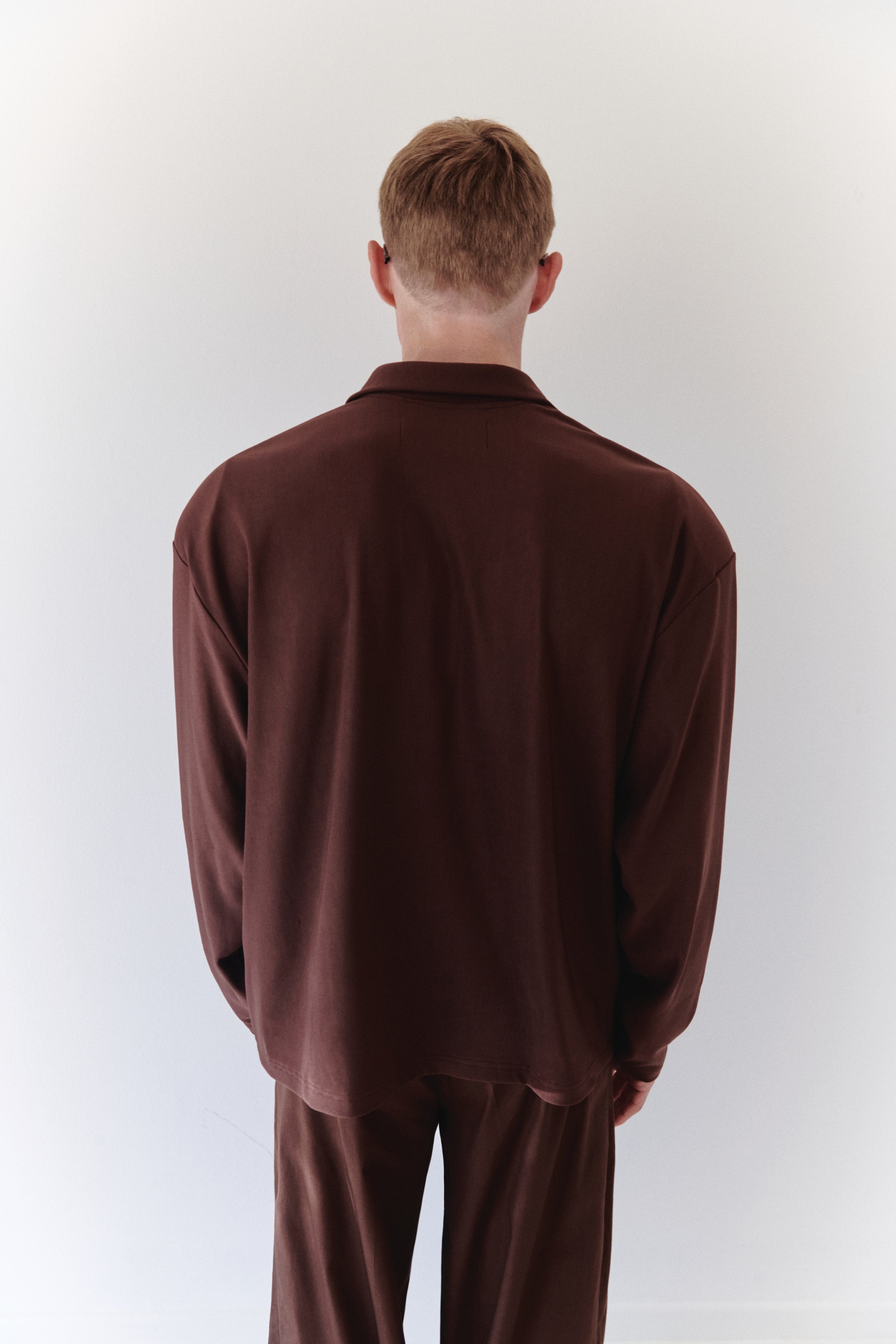 Brown Padded Polo Shirt