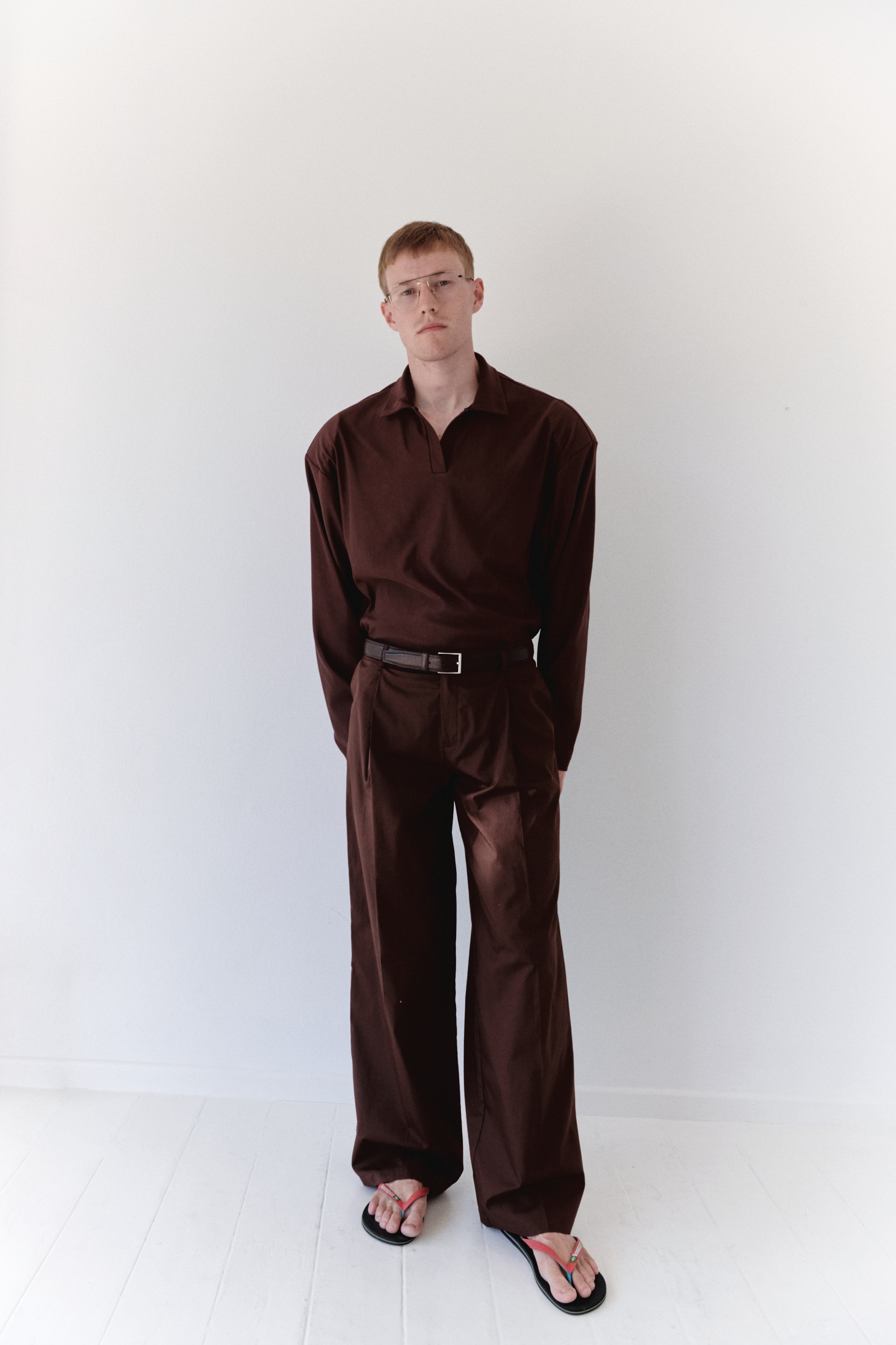 Brown Unisex Pants