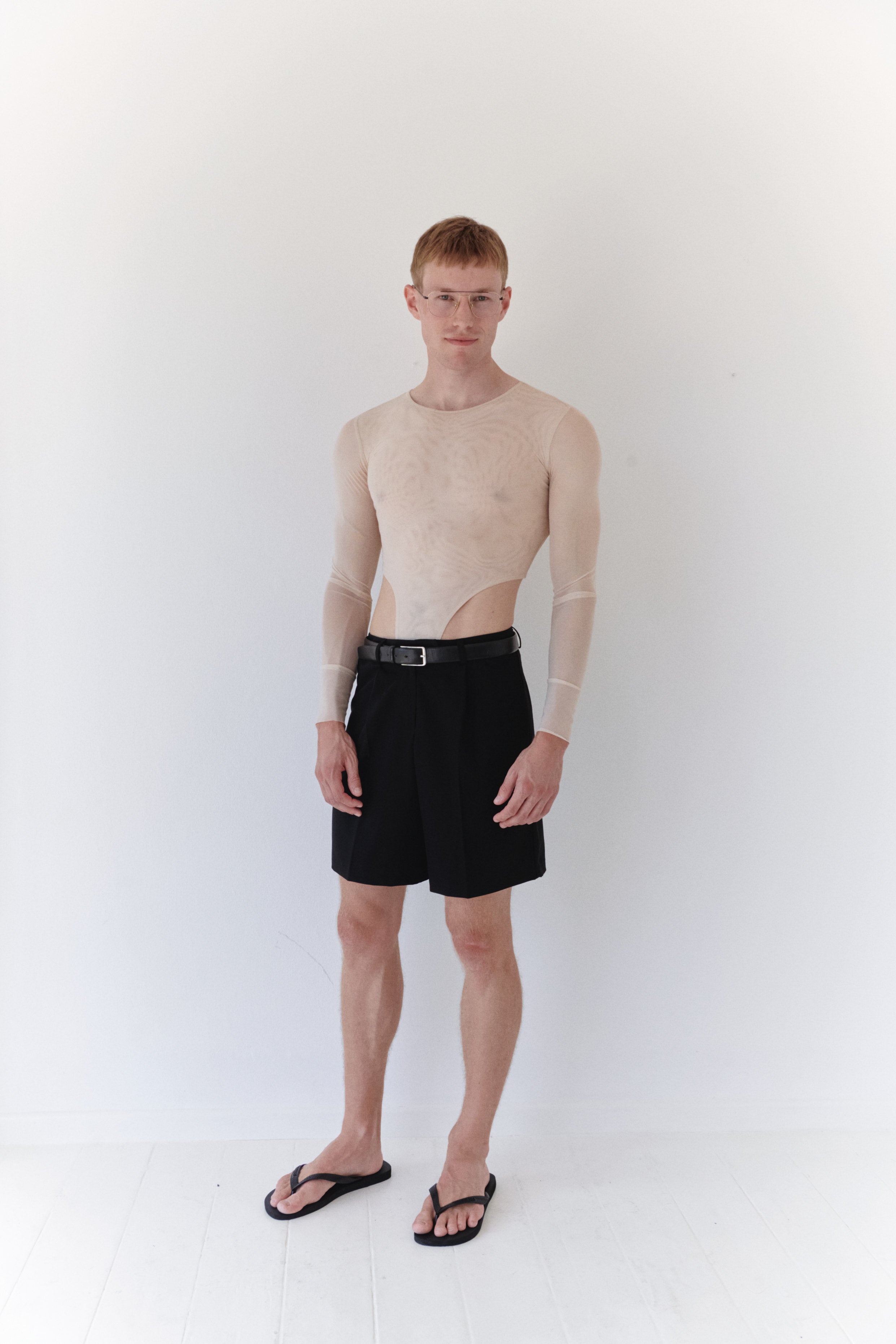 Black Unisex Wide Cut Bermuda Short