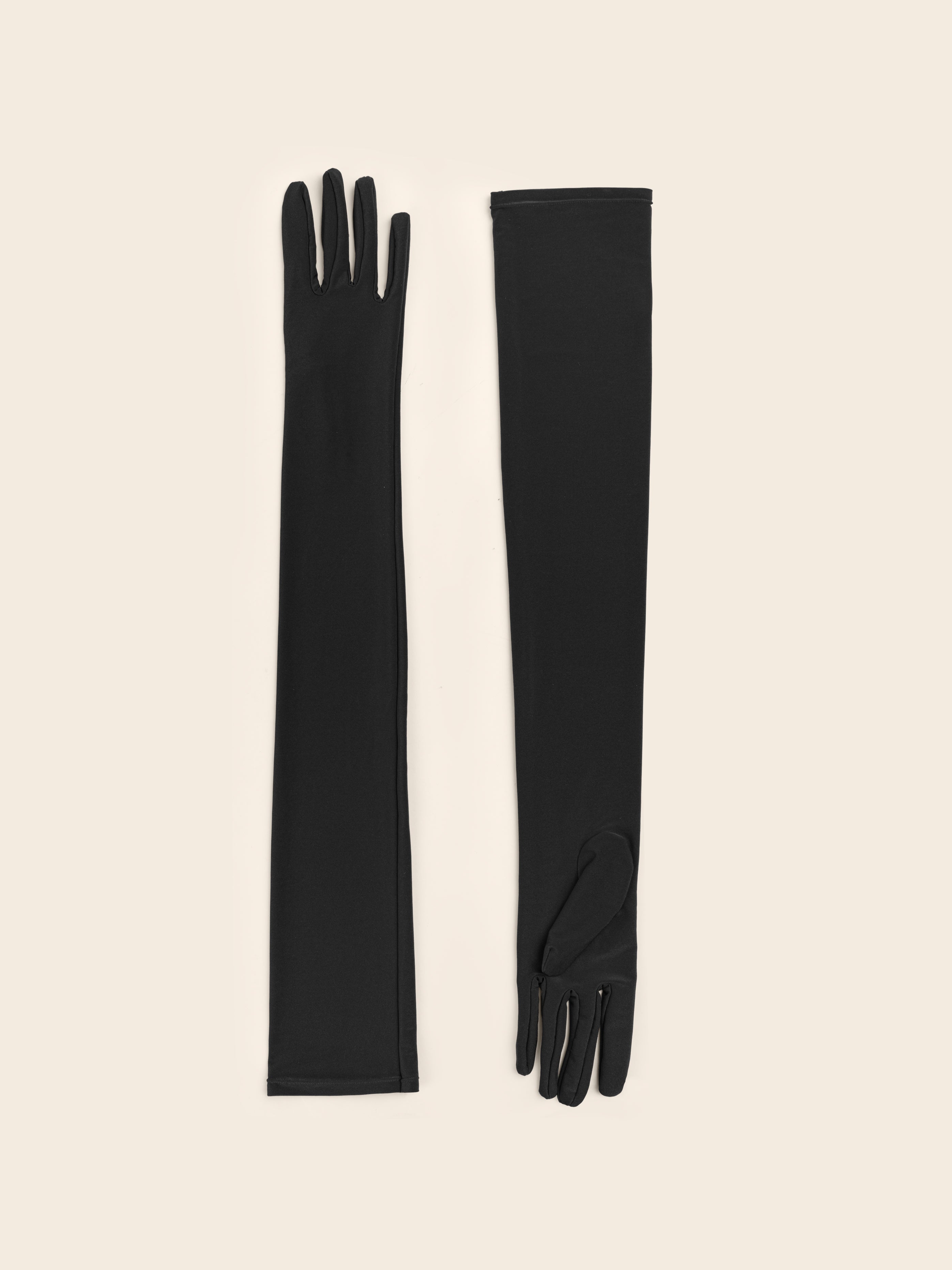 【mame24ss】Lamé JerseyEvening Gloves Black Jersey Gloves – LEAM ALMES