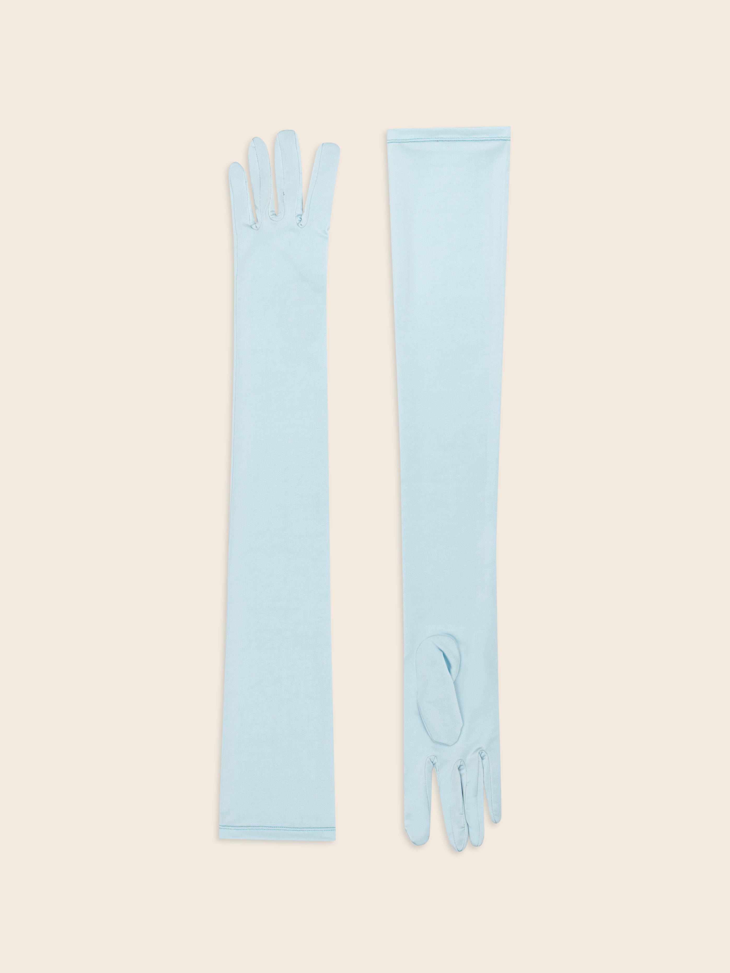 Baby Blue Jersey Gloves