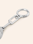 Silver Pleated Brass Charm