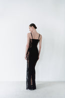 Black Maxi Dress With Lace Details