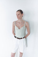 Sage Green Corset Top