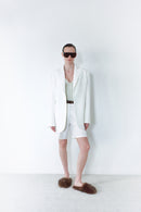White Unisex Blazer Jacket