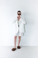 White Unisex Blazer Jacket