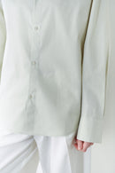 Çağla Yeşili Unisex Oversize Kravatlı Gömlek