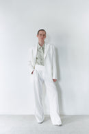 White Unisex Blazer Jacket