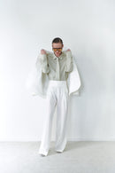 White Unisex Blazer Jacket