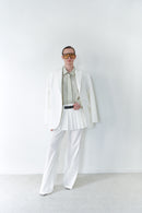 White Unisex Blazer Jacket