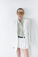 White Unisex Blazer Jacket