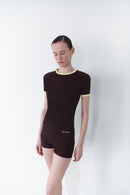 Brown Short Leggings