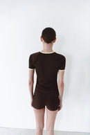 Brown Short Leggings