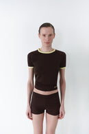 Brown Short Leggings