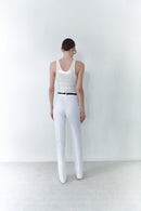 White Sequin Tank Top