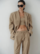 Camel Oversized Unisex Jacket