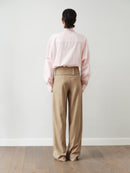 Light Pink Oversize Unisex Shirt with Tie