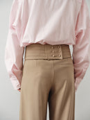 Camel Unisex Pants With Adjustable Cummerbund
