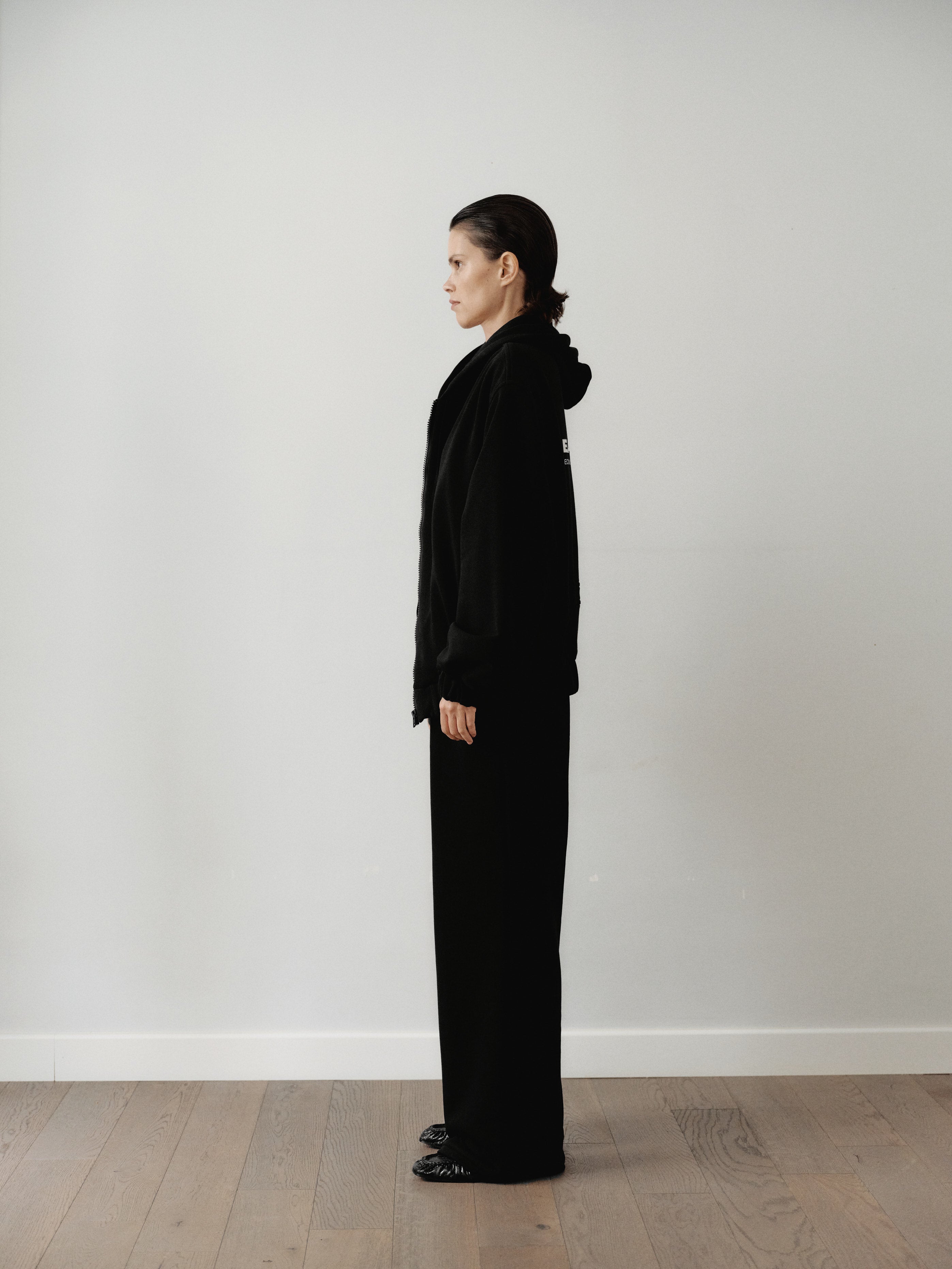 Siyah Pamuk Eşofman Altı