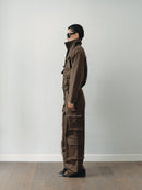 Khaki Water Repellant Cargo Jacket