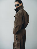 Khaki Water Repellant Cargo Jacket