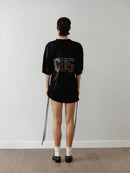 Logo Baskılı Siyah Forma Elbise