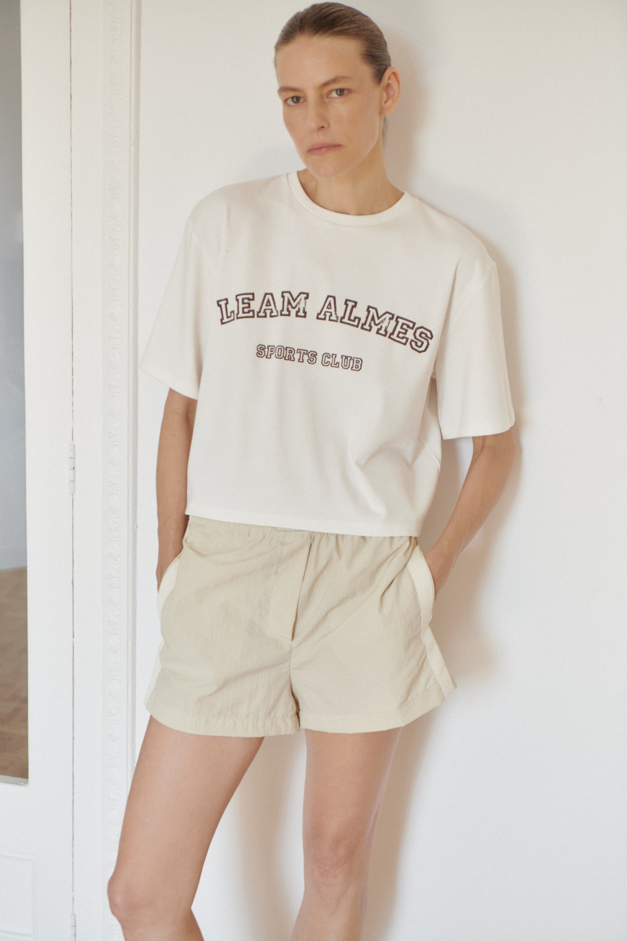 White Crop Logo T-shirt