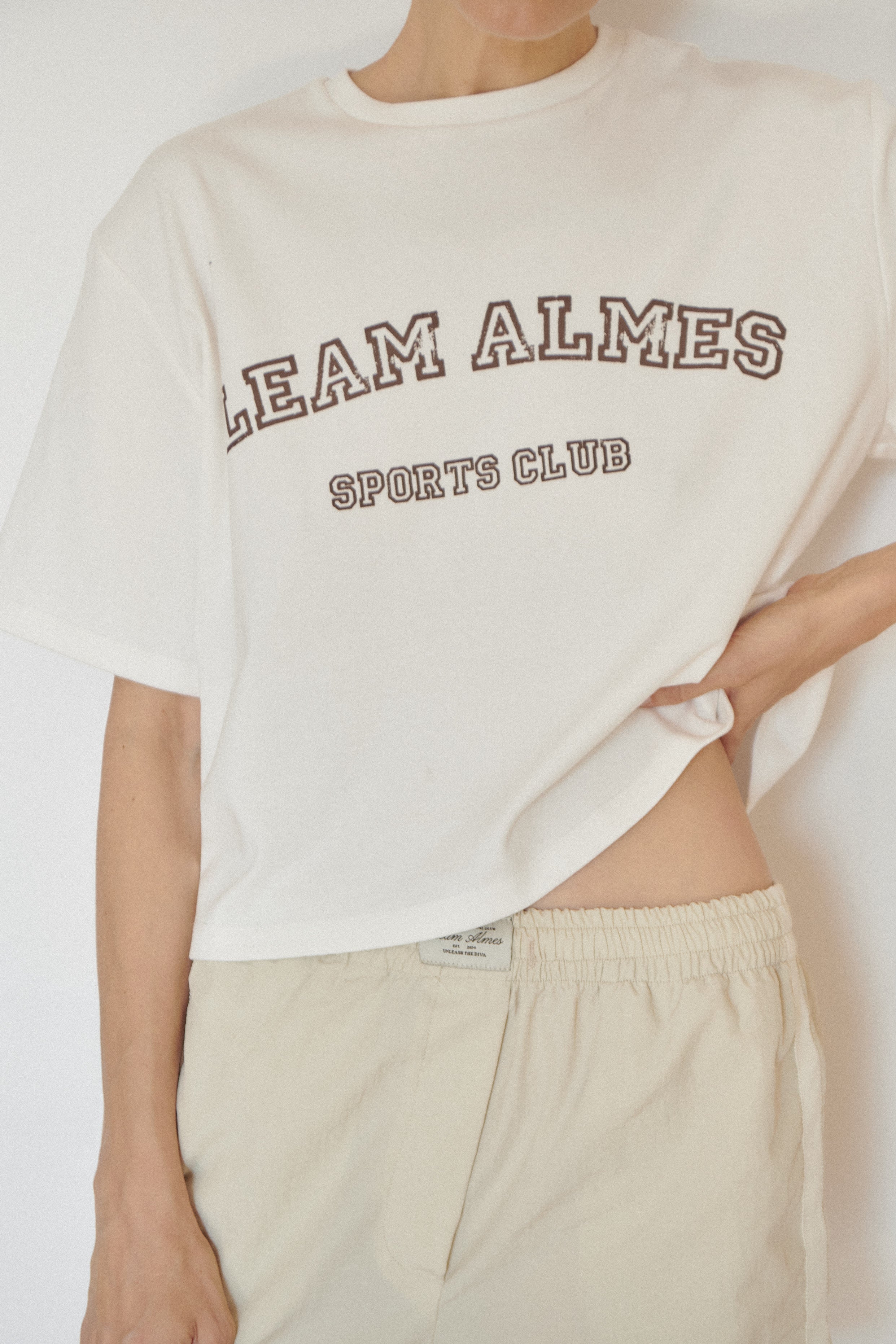 White Crop Logo T-shirt