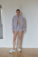 Lila Yün Tüvit Ceket