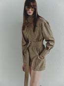 Mink Colored Cargo Short Jumpsuit