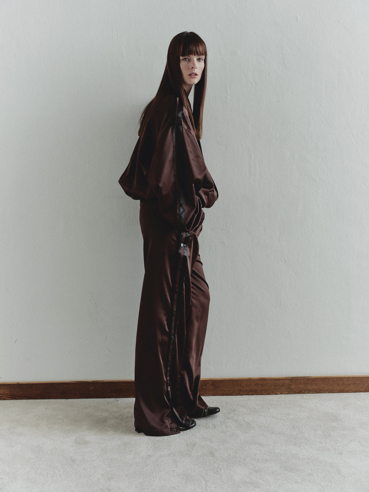 Brown Satin Jacket