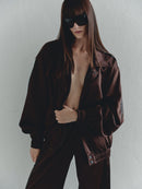 Brown Satin Jacket