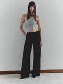 Black Pants with Adjustable Cummerbund