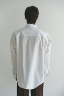 White Unisex Oversized Shirt with Tie