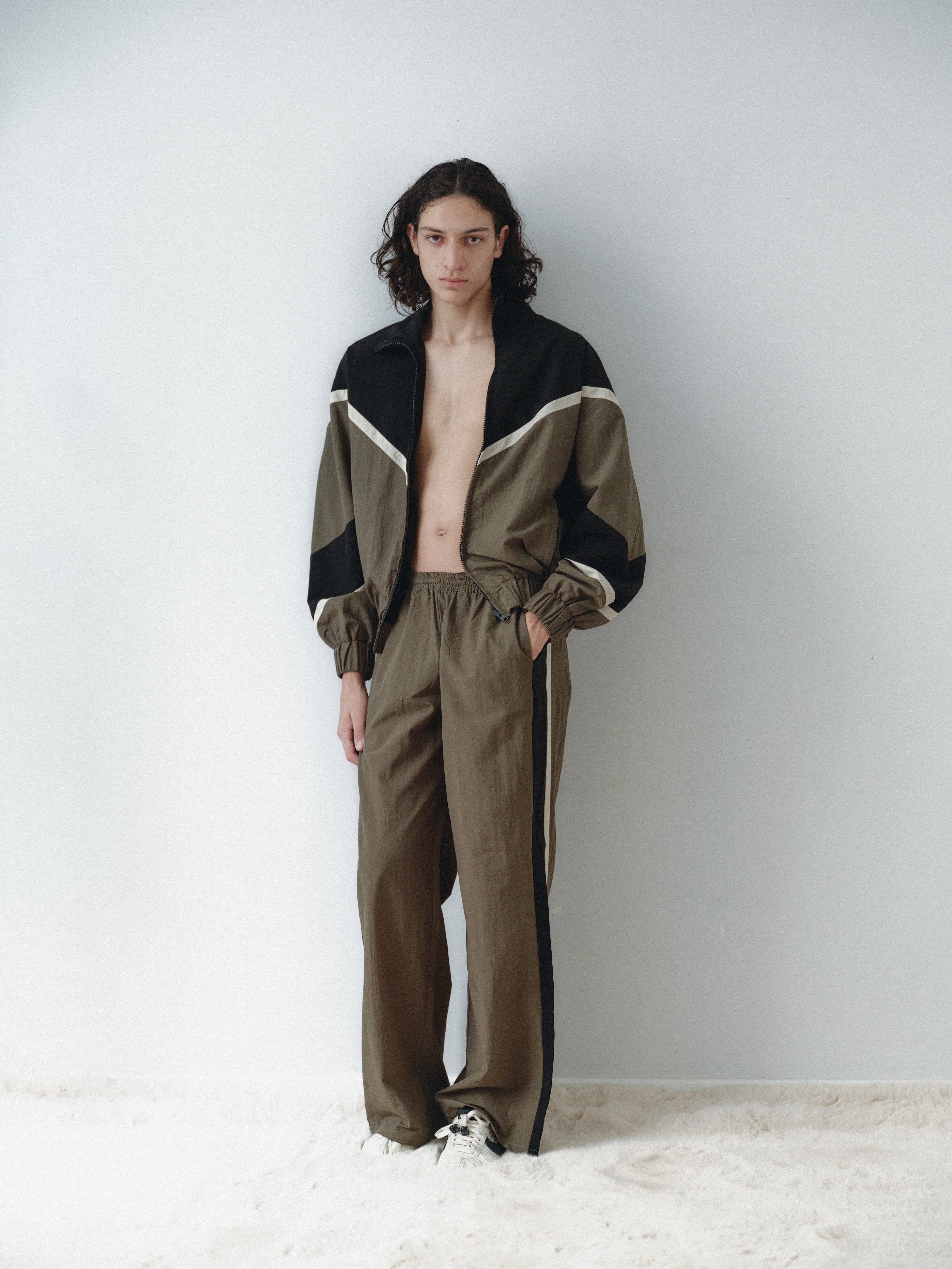 Multicolor Water Resistant Parachute Track Pants