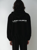 Black Cotton Hooded Sweatshirt