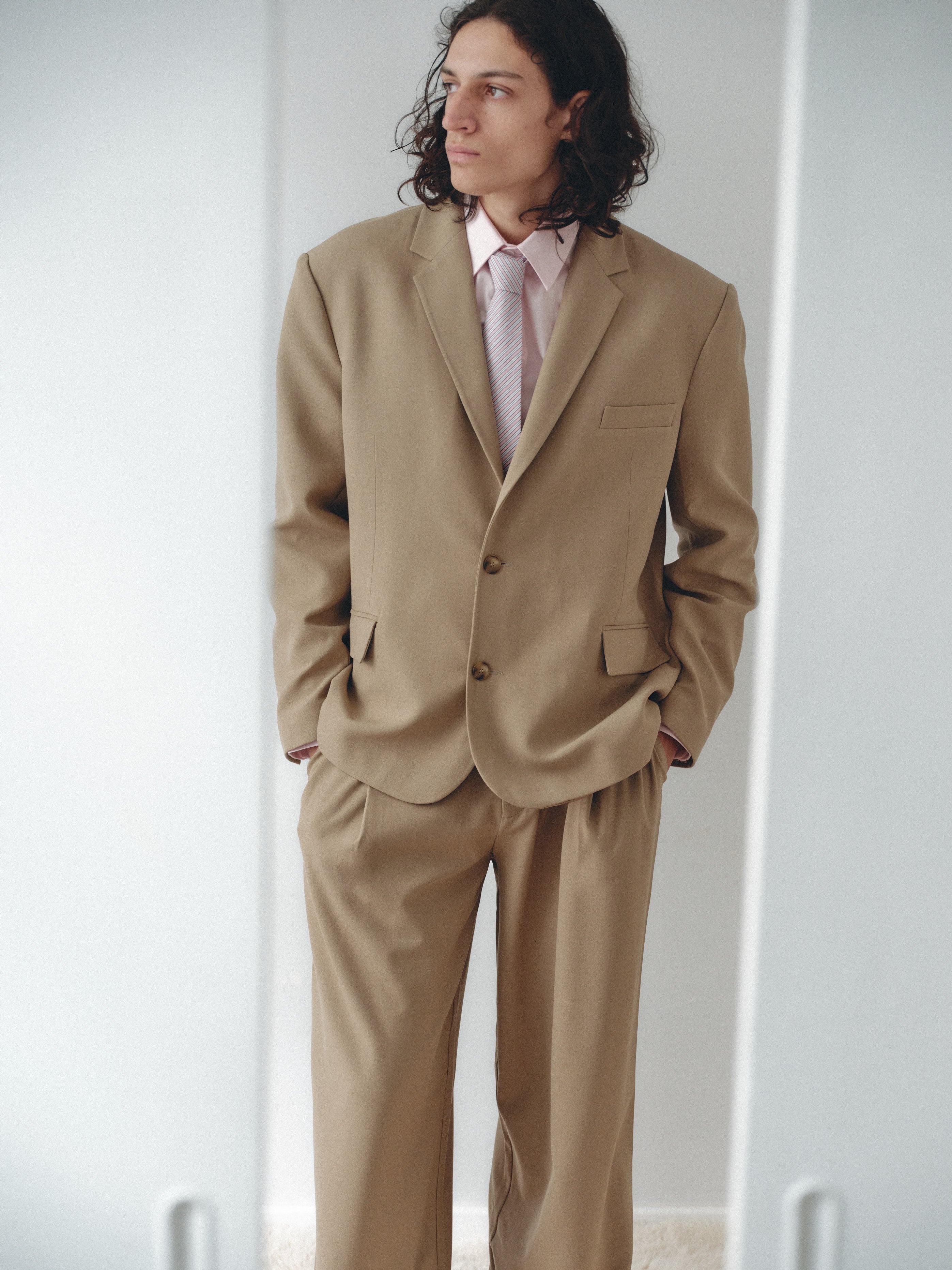 Camel Oversized Unisex Jacket