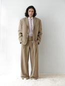 Light Pink Oversize Unisex Shirt with Tie