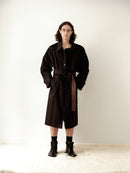 Black Water Repellant Recycled Cotton Trenchcoat