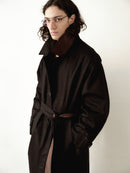 Black Water Repellant Recycled Cotton Trenchcoat
