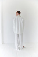 White Unisex Blazer Jacket