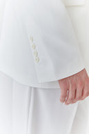 White Unisex Blazer Jacket