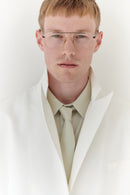 White Unisex Blazer Jacket