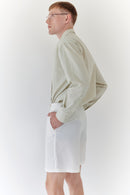 White Unisex Wide Cut Bermuda Short