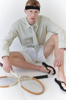White Unisex Wide Cut Bermuda Short