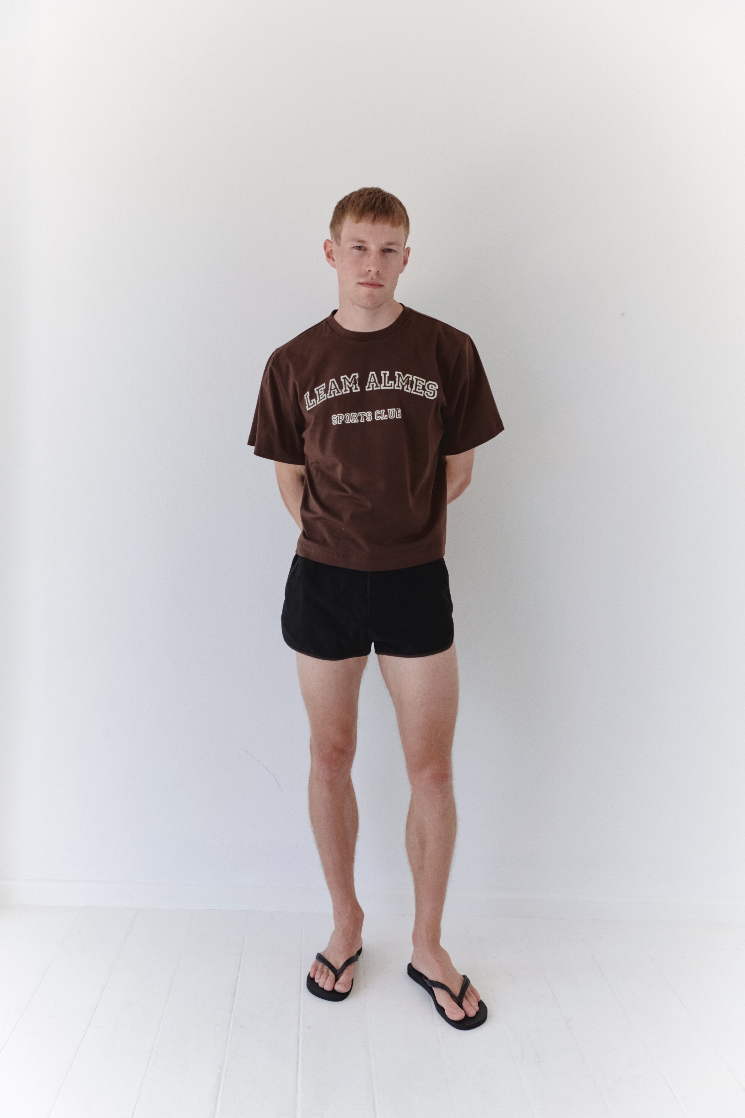 Brown Crop Logo T-shirt