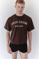 Brown Crop Logo T-shirt
