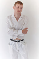 Cropped Unisex White Shirt
